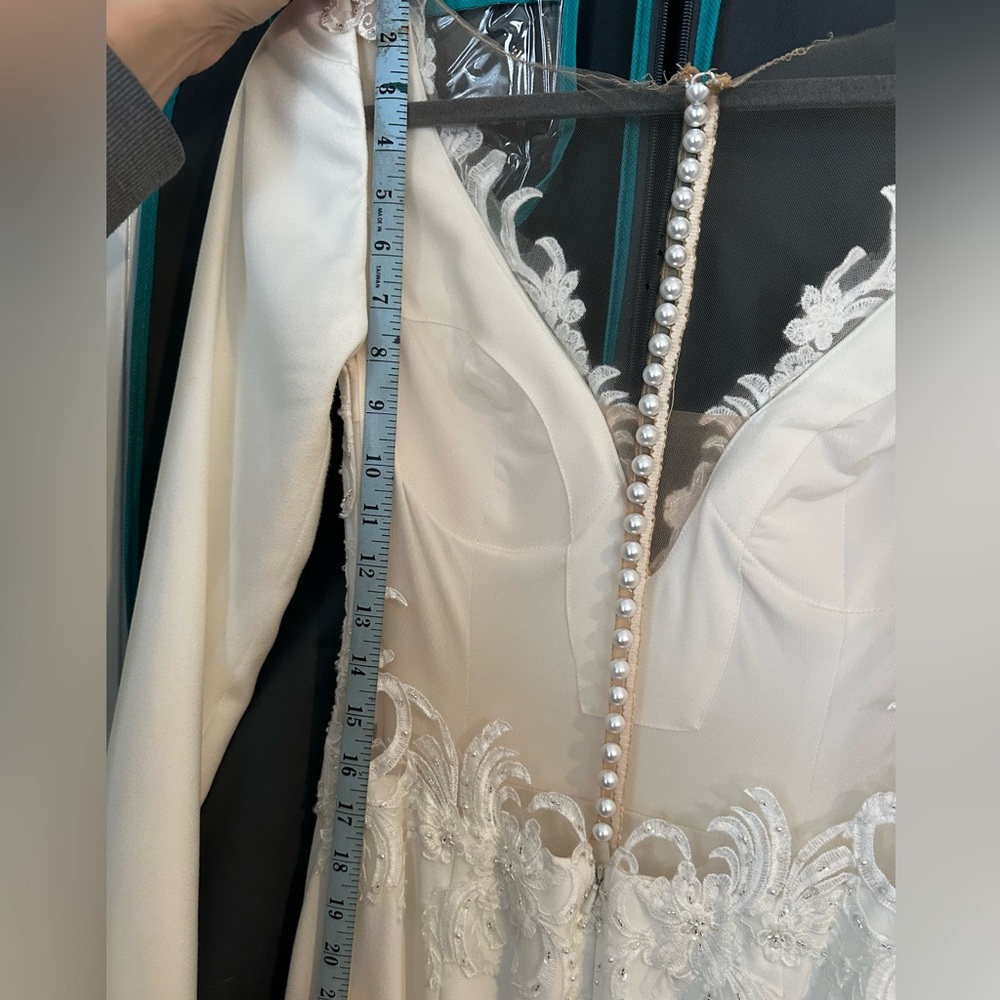Sincerity By Justin Alexander Wedding Dress - street size 6 - Picture 5 of 9